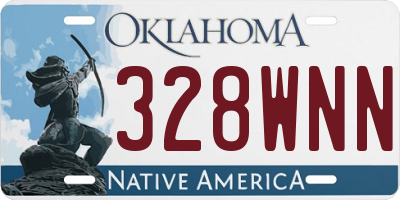 OK license plate 328WNN