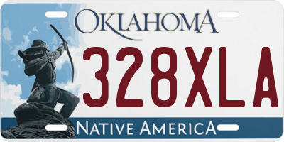 OK license plate 328XLA