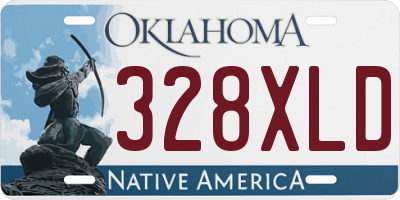 OK license plate 328XLD