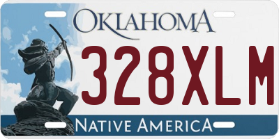 OK license plate 328XLM