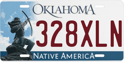 OK license plate 328XLN