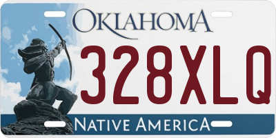OK license plate 328XLQ