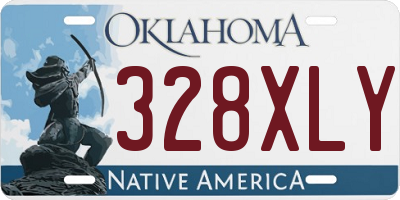 OK license plate 328XLY