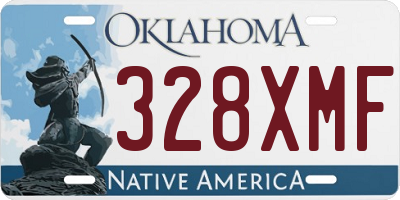 OK license plate 328XMF