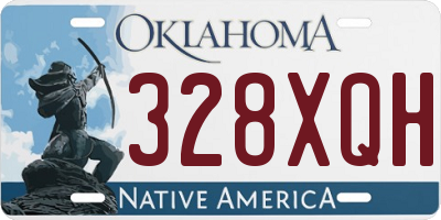 OK license plate 328XQH