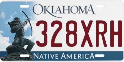 OK license plate 328XRH