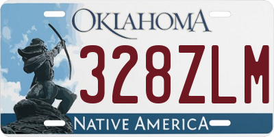 OK license plate 328ZLM