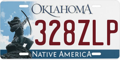 OK license plate 328ZLP