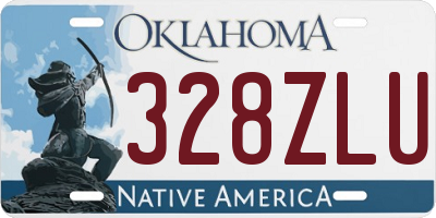 OK license plate 328ZLU