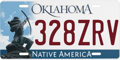 OK license plate 328ZRV
