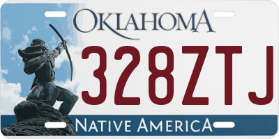 OK license plate 328ZTJ