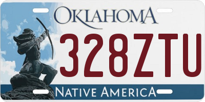 OK license plate 328ZTU