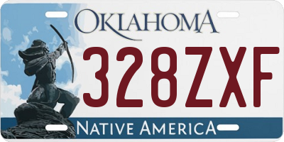 OK license plate 328ZXF