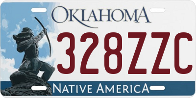 OK license plate 328ZZC