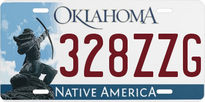 OK license plate 328ZZG