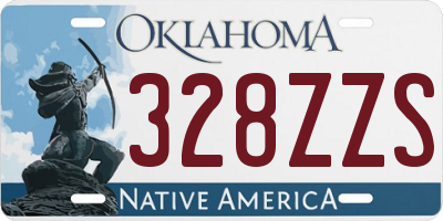OK license plate 328ZZS