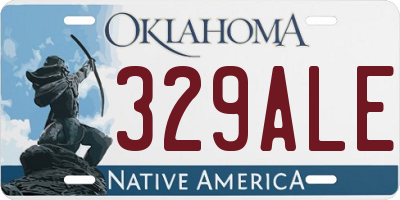 OK license plate 329ALE