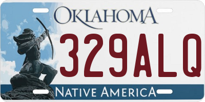 OK license plate 329ALQ