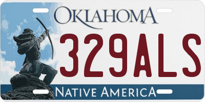 OK license plate 329ALS