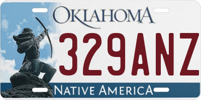 OK license plate 329ANZ