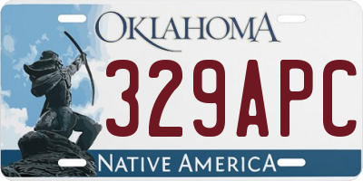 OK license plate 329APC