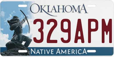 OK license plate 329APM
