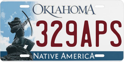 OK license plate 329APS