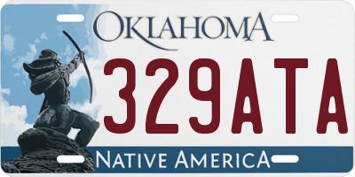 OK license plate 329ATA