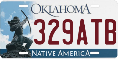 OK license plate 329ATB