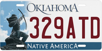 OK license plate 329ATD