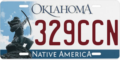 OK license plate 329CCN
