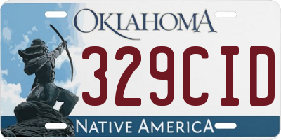 OK license plate 329CID