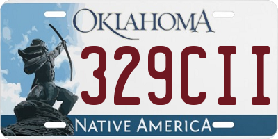 OK license plate 329CII