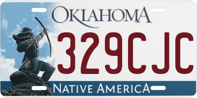 OK license plate 329CJC