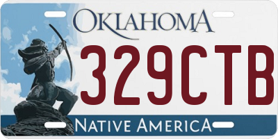OK license plate 329CTB