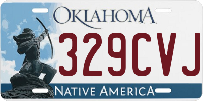 OK license plate 329CVJ