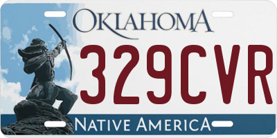 OK license plate 329CVR