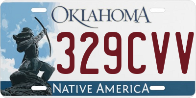 OK license plate 329CVV