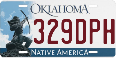 OK license plate 329DPH