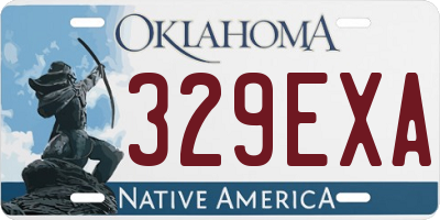 OK license plate 329EXA