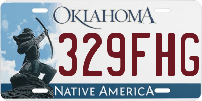 OK license plate 329FHG