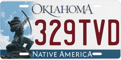 OK license plate 329TVD