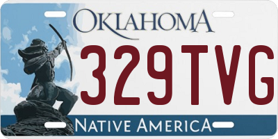 OK license plate 329TVG