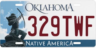 OK license plate 329TWF