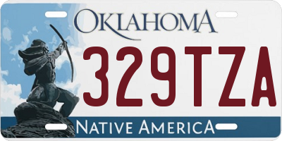 OK license plate 329TZA