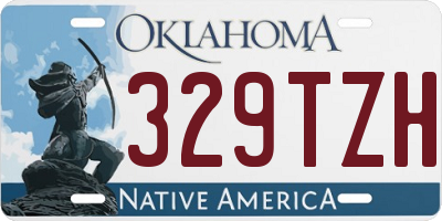 OK license plate 329TZH