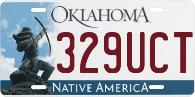OK license plate 329UCT