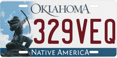 OK license plate 329VEQ