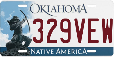 OK license plate 329VEW