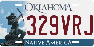 OK license plate 329VRJ